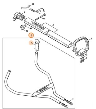 Uchwyt rurowy, Stihl 46017901700