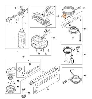 Nakrętka kołpakowa, Stihl 49105030200