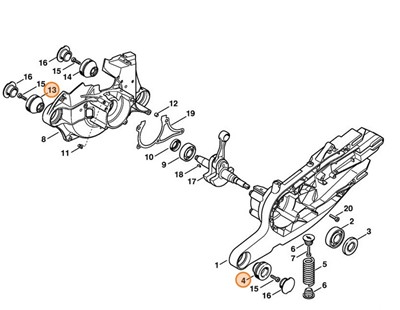 Amortyzator pierścieniowy, Stihl 42247909902