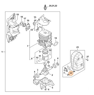 Rura wydechowa, Stihl 42441403401