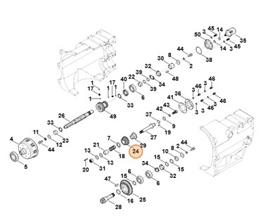 Koło zębate biegu wstecznego, Stihl 62516420101