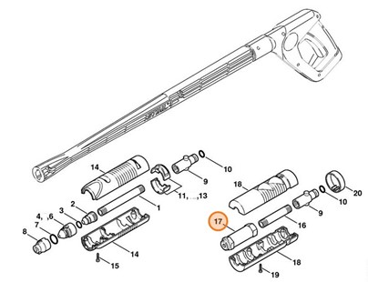 Dysza Ø 1,4 mm, Stihl 49005006304