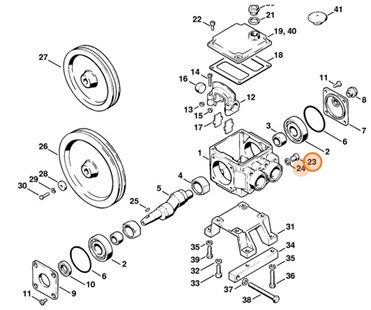 Śruba zamykająca, Stihl 47127002310