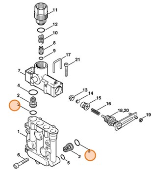 Okrągły pierścień uszczelniający 12x2, Stihl 96459513341