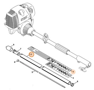 Wysięgnik Ø 25,4 mm, Stihl 41407107126