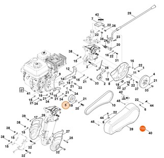 Koło paska klinowego, Stihl 62507111201
