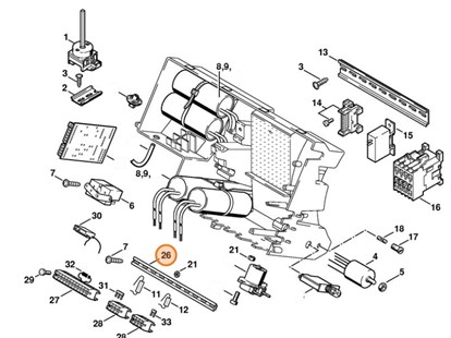 Szyna nośna 190 mm, Stihl 47244370900