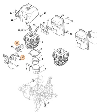 Obejma zaciskowa 30x5, Stihl 97710212536