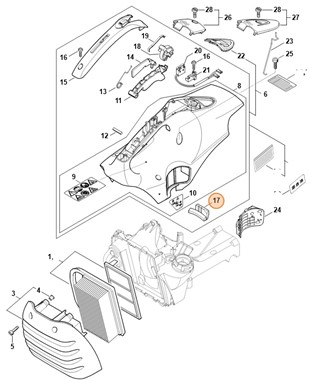 Amortyzator gumowy, Stihl 42380878302