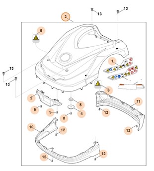 Pokrywa, Stihl 63027802000