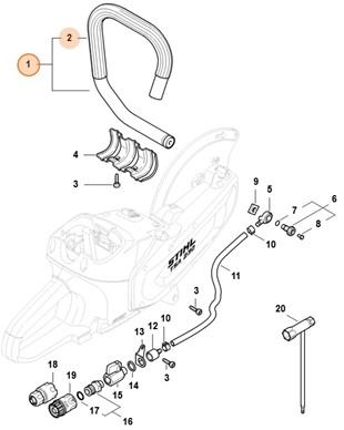 Uchwyt rurowy, Stihl 48647901700