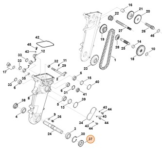 Pierścień uszczelniający, Stihl 62506475600