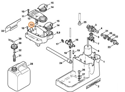 Przełącznik pływakowy, Stihl 47524309100