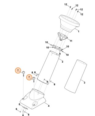 Śruba zamykająca, Stihl 60007002301