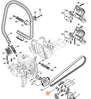 Pierścień, Stihl 00000360200