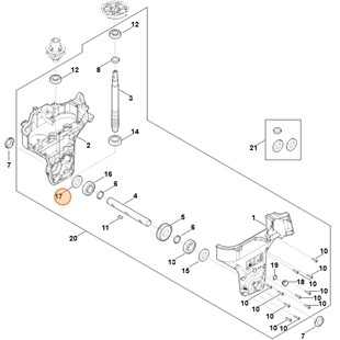 Pierścień uszczelniający AS25x47x7 WAG, Stihl 96300032929