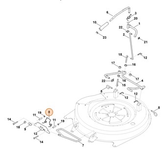 Sprężyna kątowa, Stihl 61407034930