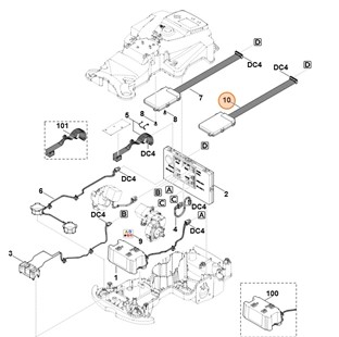 Moduł układu elektronicznego (C-Box LTE-M1), Stihl 63014301433