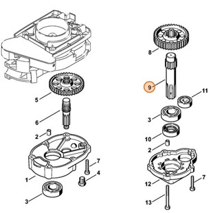 Wałek odbioru napędu, Stihl 43136420600