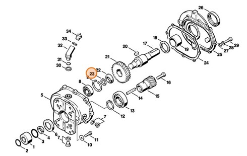 Pierścień zabezpieczający 25x1,2, Stihl 94566212790