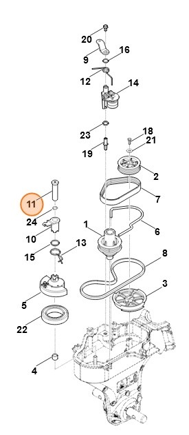 Sworzeń, Stihl 62417118500