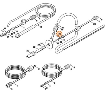 Okrągły pierścień uszczelniający 15x1,5, Stihl 96459457565