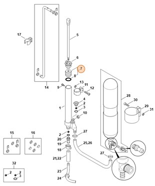 Tłok, Stihl 42470071002