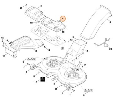 Pokrywa ochronna, str. lewa, Stihl 61707060856