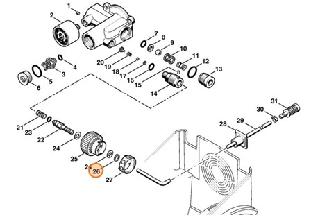 Pierścień zabezpieczający 7x0,8, Stihl 94556210470