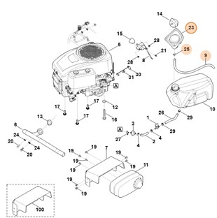 Wlew paliwa, Stihl 61407607400