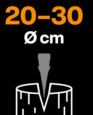 X-series Siekiera rozłupująca X28 ostrze M, Fiskars 1069107