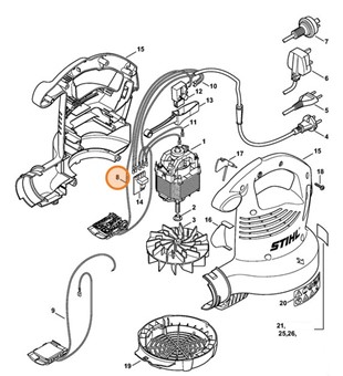 Wiązka kabli, Stihl 48114403023