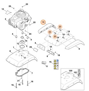 Listwa ochronna prawa, Stihl 62418200205