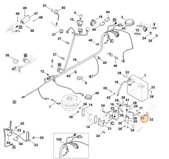 Przewód bezpieczników, Stihl 61654401910