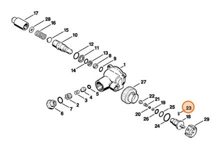 Trzpień napinający 3x8, Stihl 93806201650
