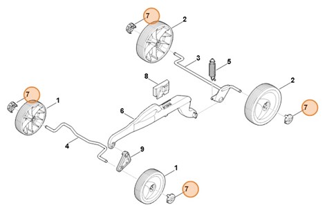 Kołpak koła, Stihl 63207040300