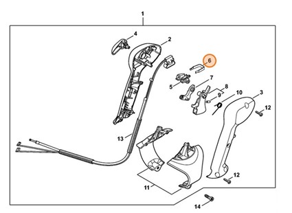 Sprężyna ryglująca, Stihl 42411824201