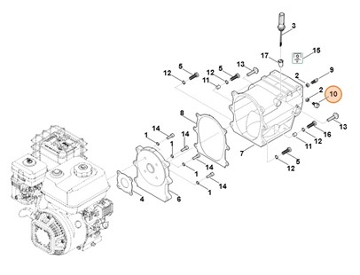 Śruba mocowania linki, Stihl 62517160401