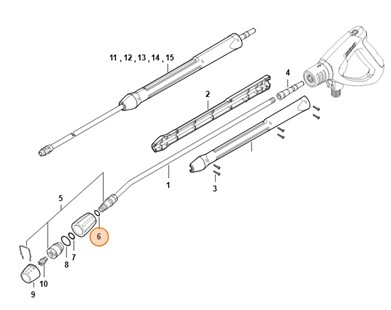 Okrągły pierścień uszczelniający 10,77x2,62-NBR70, Stihl 96459457510