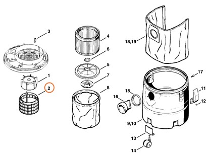 Kosz filtrujący, 47097035500