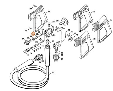 Trzpień regulacyjny, Stihl 49255020605