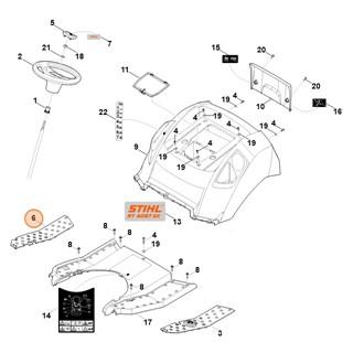 Dywanik, str. prawa, Stihl 61707065415