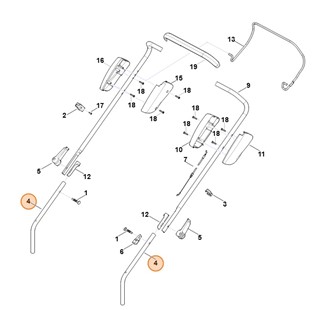 Dolna część uchwytu kierującego, Stihl 63387634800