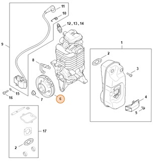 Koło zamachowe, Stihl 42834001200