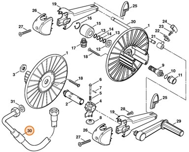 Wąż wysokociśnieniowy DN 8, 1,2 m, Stihl 47476700800