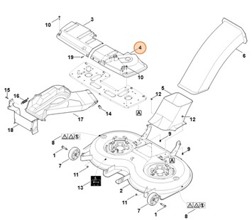 Pokrywa ochronna, str. lewa, Stihl 61707060846
