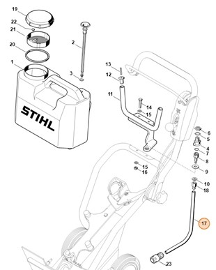 Wąż 545 mm, Stihl 42016781114
