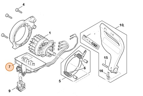 Moduł elektroniczny, Stihl MA044301401