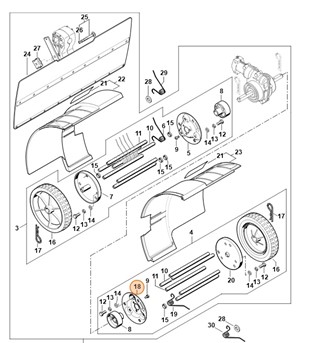 Kołnierz - strona lewa, Stihl 46017118902