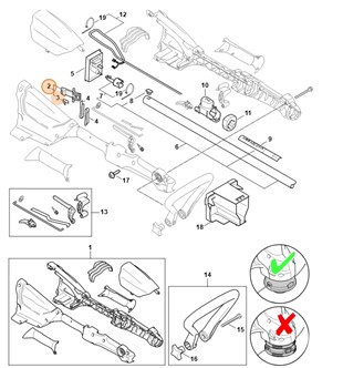 Dźwignia blokady, Stihl 45224309830